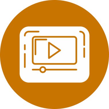 video simgesi vektör illüstrasyonu