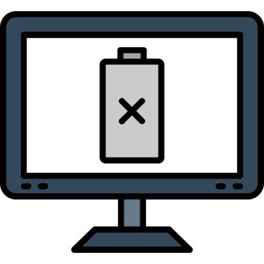 dizüstü bilgisayar simgesi, vektör illüstrasyonu