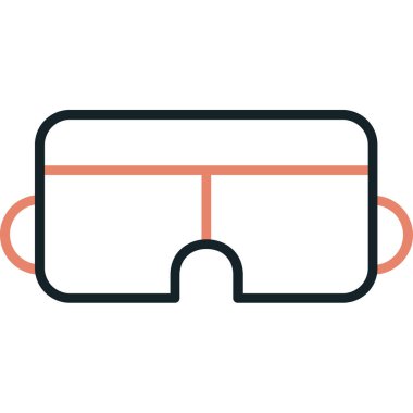 gözlük ikonu vektör illüstrasyonu