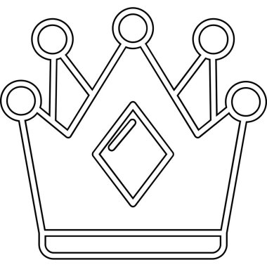 Taç ikonlu taç, taslak biçimi