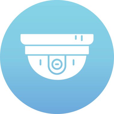 Mavi ve beyaz bir ikonun vektör illüstrasyonu