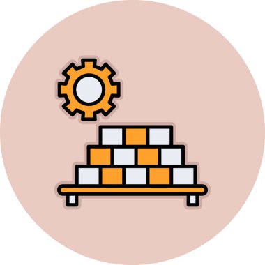 Bir simgenin vektör illüstrasyonu