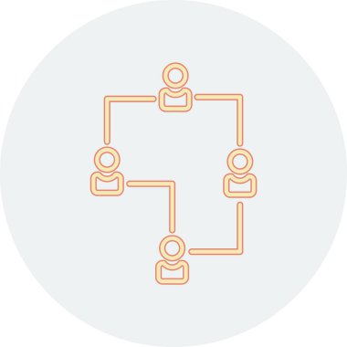 bağlantı simgesi vektör illüstrasyonu