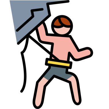 Ekstrem spor ekstrem ikonu - ana hatlar biçiminde