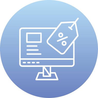 Alışveriş ikonu. Web için basit satış vektör simgeleri illüstrasyonu