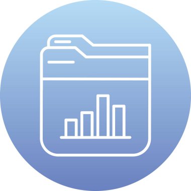 Veri analiz simgesi, vektör illüstrasyonu