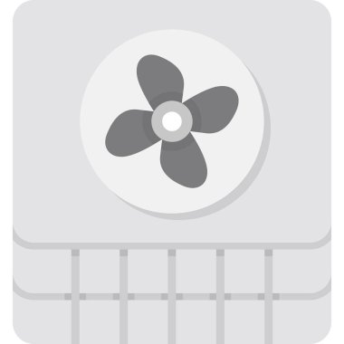 vektör fan simgesi, gri tasarım