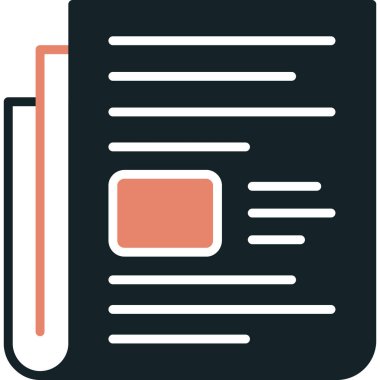 Kitap simgesinin vektör illüstrasyonu