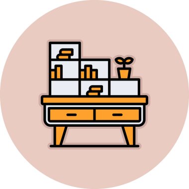 Kahve. Web simgesi basit illüstrasyon