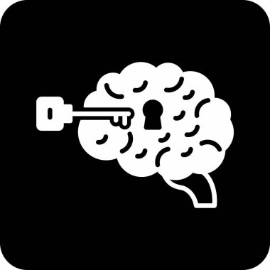 Anahtar simgesi olan bir beyin