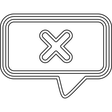 Ünlem işareti vektör illüstrasyon tasarımlı konuşma balonu