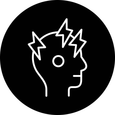 Şimşek simgesinin illüstrasyon vektörü