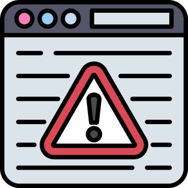 Alarm uyarı simgesi - ana hatlar biçiminde