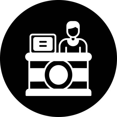 Dükkan. Web simgesi basit illüstrasyon