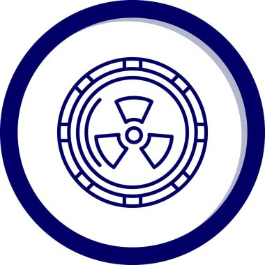 Bir pusula simgesinin vektör illüstrasyonu