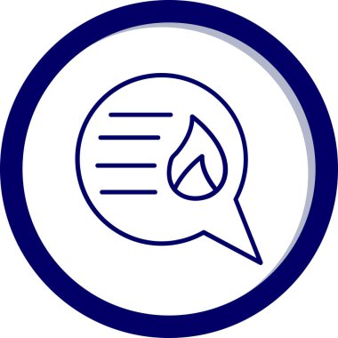 Sohbet simgesinin vektör illüstrasyonu