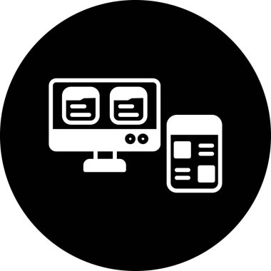 seo modern simgesinin vektör illüstrasyonu