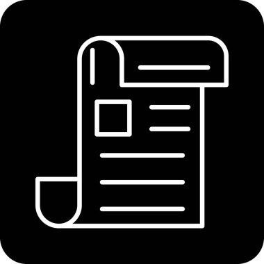 Belge simgesinin vektör illüstrasyonu