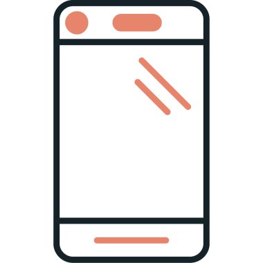 cep telefonu simgesi. vektör illüstrasyonu