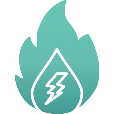 Bir ateş simgesinin vektör illüstrasyonu