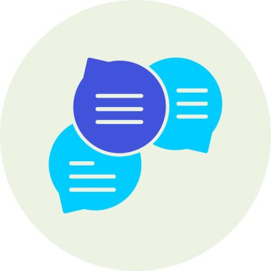 Sohbet simgesinin vektör illüstrasyonu