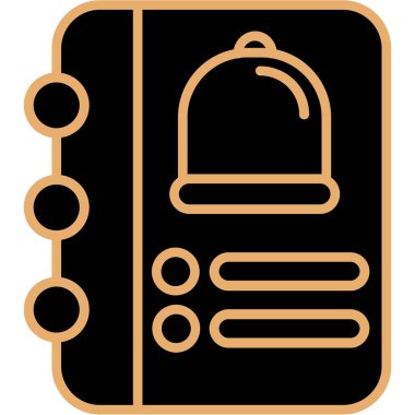 Bir kitap simgesinin vektör illüstrasyonu