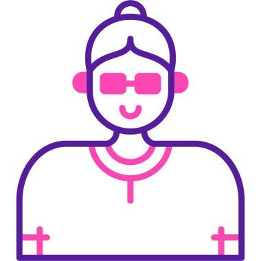 avatar. Web simgesi basit illüstrasyon