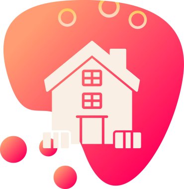 ev simgesi, vektör illüstrasyonu