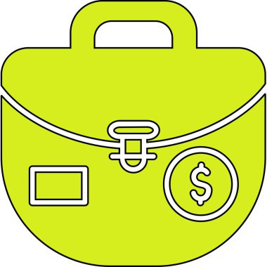 çanta çanta simgesi doldurulmuş taslak biçimi