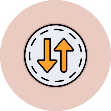 Arrow vektör simgesi illüstrasyonu