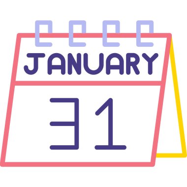 27 Ocak 'ta. 27. gün simge takvimi, basit takvim simgesi. Takvim simgesi. zaman yönetimi planlaması.