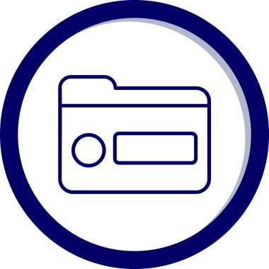 ATM 'de. Web simgesi basit illüstrasyon