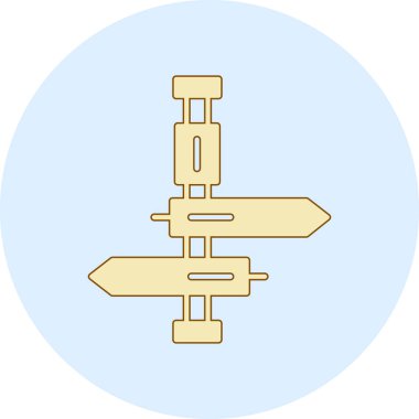 Bir post simgesinin vektör illüstrasyonu