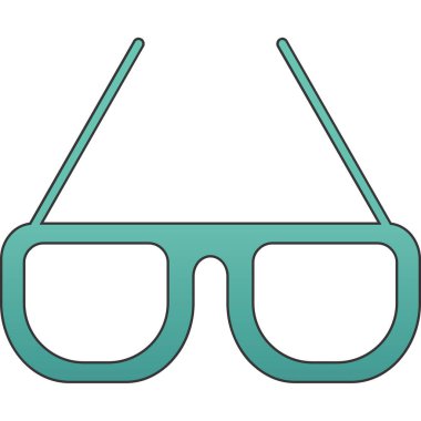 gözlük aksesuar izole edilmiş simge