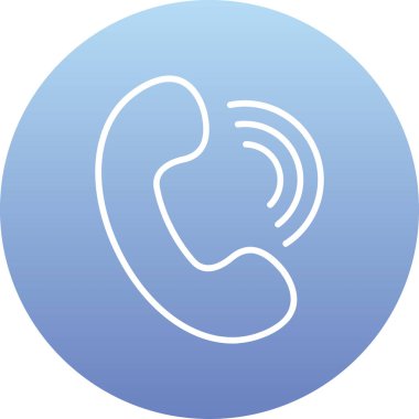 Moda tarzında izole edilmiş telefon simgesi