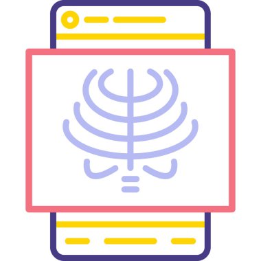 Modern bir simgenin vektör illüstrasyonu