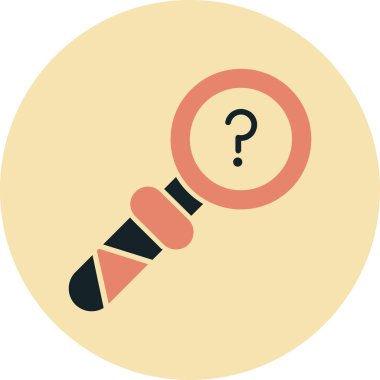 Rozet biçiminde büyüteç simgesi bul