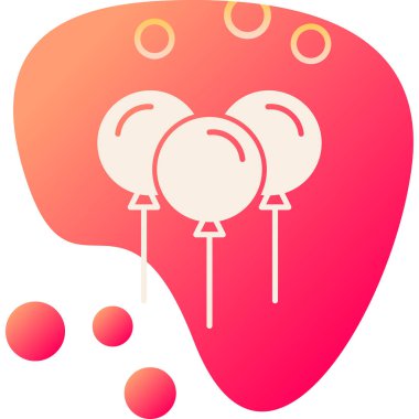 kalp vektör illüstrasyonlu balonlar