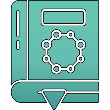 Büyüteci olan bir kitabın vektör çizimi