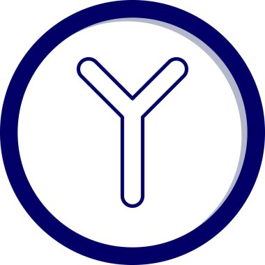 Modern bir simgenin vektör illüstrasyonu