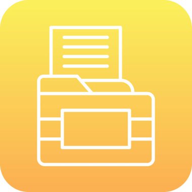 belge dosya dizini simgesi ana hat biçiminde