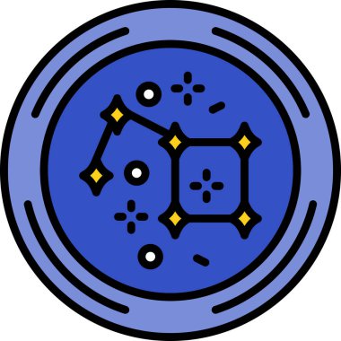 Bitcoin kripto blok zinciri simgesi tam - ana hat biçimi