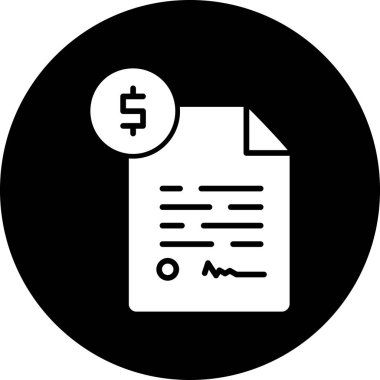 belge simgesi vektör illüstrasyonu