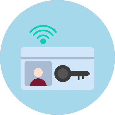 Kredi kartıyla. Basit resimleme