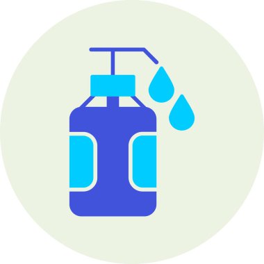 Şişe su. Basit resimleme