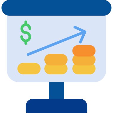 iş büyüme vektör simgesi