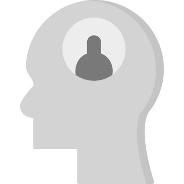 baş zihin vektörü simgesi