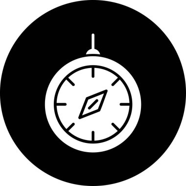 pusula simgesi, vektör illüstrasyonu