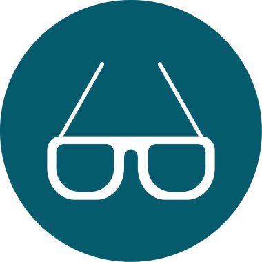 gözlük simgesinin vektör illüstrasyonu