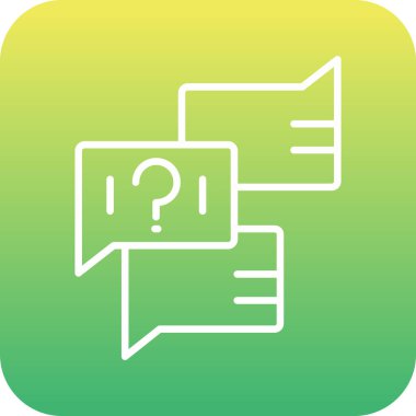 Sohbet simgesinin vektör illüstrasyonu